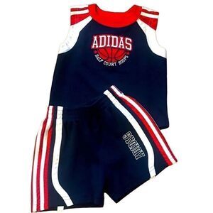 Adidas Basketball Short Set 12M Blue
